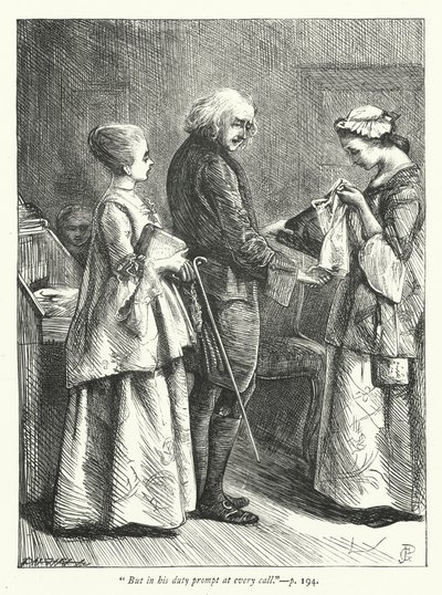 Ilustracja do Opuszczonej wioski (rycina) autorstwa George John Pinwell