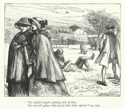 Ilustracja do Opuszczonej wioski (rycina) autorstwa George John Pinwell