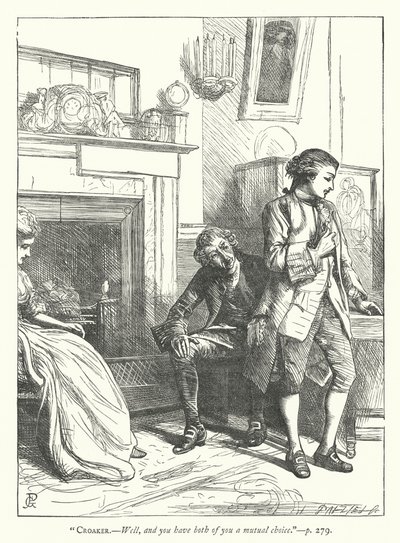 Ilustracja do Człowieka dobrodusznego (rycina) autorstwa George John Pinwell