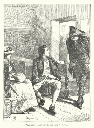 Ilustracja do Człowieka dobrodusznego (rycina) autorstwa George John Pinwell