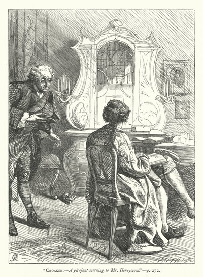 Ilustracja do Człowieka dobrodusznego (rycina) autorstwa George John Pinwell