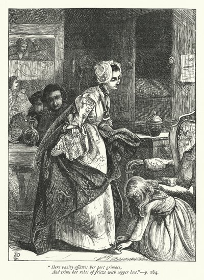Ilustracja do Podróżnika (grafika) autorstwa George John Pinwell