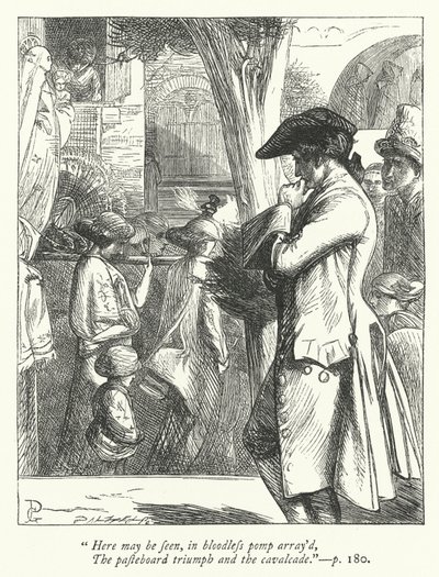 Ilustracja do Podróżnika (grafika) autorstwa George John Pinwell