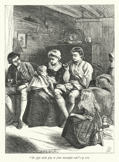 Ilustracja do Podróżnika autorstwa George John Pinwell