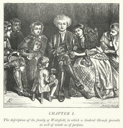Ilustracja do Wikariusza z Wakefield (grafika) autorstwa George John Pinwell