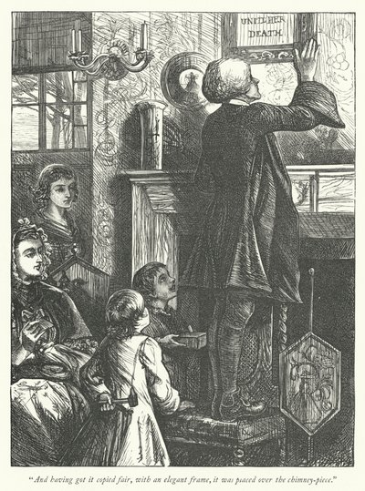 Ilustracja do Wikariusza z Wakefield (grafika) autorstwa George John Pinwell