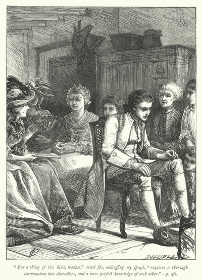 Ilustracja do Wikariusza z Wakefield (grafika) autorstwa George John Pinwell