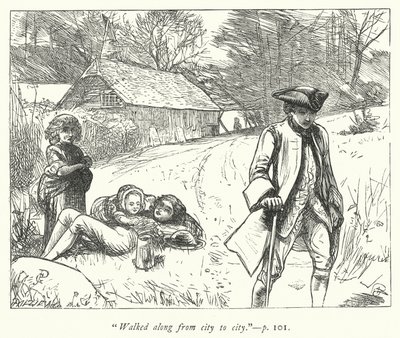 Ilustracja do Wikariusza z Wakefield (grafika) autorstwa George John Pinwell