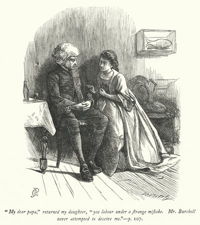 Ilustracja do Wikariusza z Wakefield (grafika) autorstwa George John Pinwell