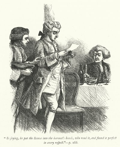 Ilustracja do Wikariusza z Wakefield (grafika) autorstwa George John Pinwell