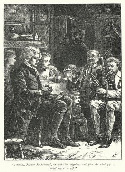 Ilustracja do Wikariusza z Wakefield (grafika) autorstwa George John Pinwell