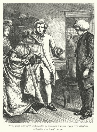 Ilustracja do Wikariusza z Wakefield (grafika) autorstwa George John Pinwell