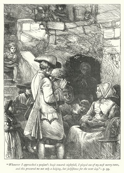 Ilustracja do Wikariusza z Wakefield (grafika) autorstwa George John Pinwell