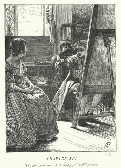 Ilustracja do Wikariusza z Wakefield (grafika) autorstwa George John Pinwell
