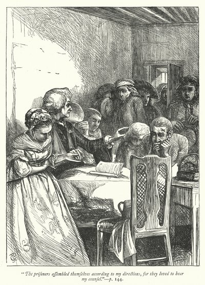 Ilustracja do Wikariusza z Wakefield (grafika) autorstwa George John Pinwell
