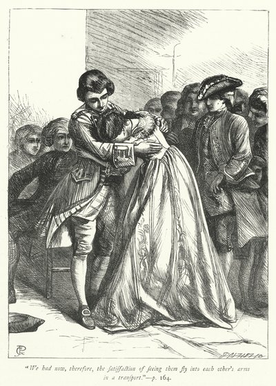 Ilustracja do Wikariusza z Wakefield (grafika) autorstwa George John Pinwell