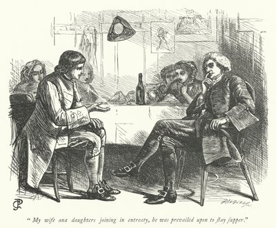 Ilustracja do Wikariusza z Wakefield (grafika) autorstwa George John Pinwell