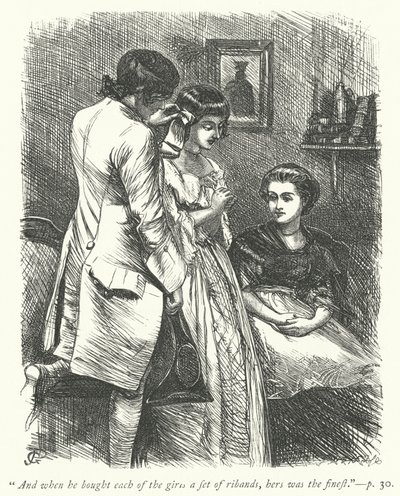 Ilustracja do Wikariusza z Wakefield (grafika) autorstwa George John Pinwell