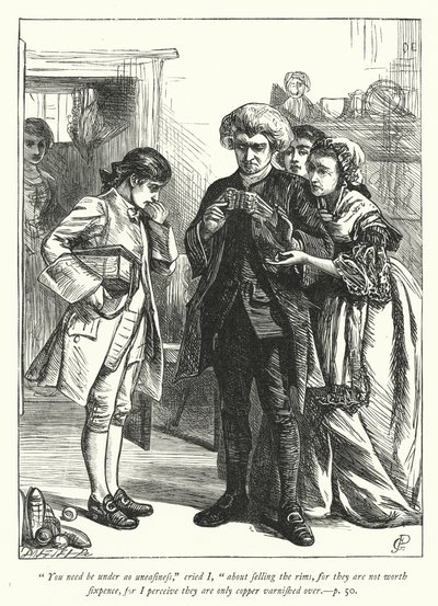Ilustracja do Wikariusza z Wakefield (grafika) autorstwa George John Pinwell