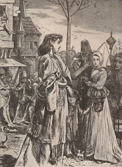 Ilustracja z wiersza A Becketts Troth., c1860-1875, 1923 autorstwa George John Pinwell