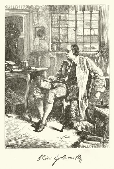 Oliver Goldsmith (Grawerowanie) autorstwa George John Pinwell