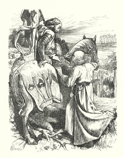 Wyjazd Pielgrzyma (rycina) autorstwa George John Pinwell