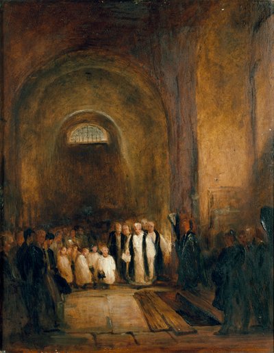 Pogrzeb Turnera w krypcie św. Pawła, po 1851 r. autorstwa George Jones