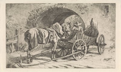 Wagon węgla przy bramie Wagon węglowy (tytuł serii) autorstwa George Jooss