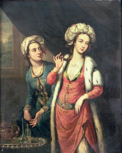 Portret damy uważany za Lady Mary Wortley Montagu autorstwa George Knapton