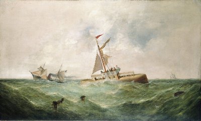 Transport Igły Kleopatry (przydomek nadany egipskiemu obeliskowi z czasów panowania faraona Thutmosisa III (XVIII dynastia)) do Anglii w 1877 r. autorstwa George Knight