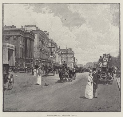 London Sketches, Hyde Park Corner autorstwa George L. Seymour