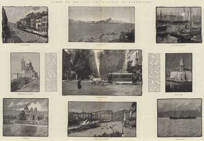 Widoki na miasto i port w Marsylii autorstwa George L. Seymour