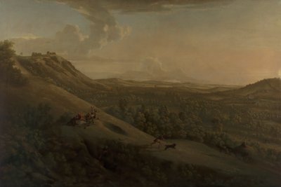 Box Hill, Surrey, z Dorking w oddali autorstwa George Lambert