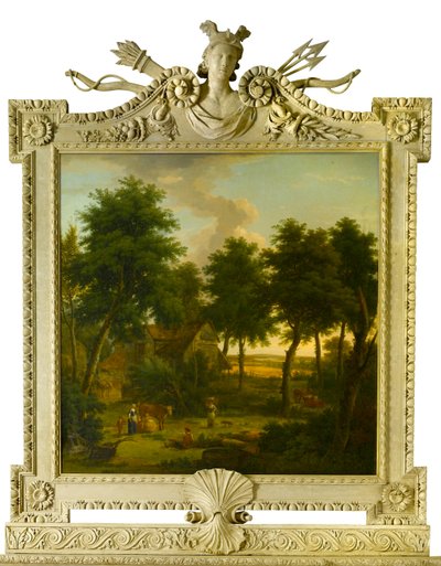 Krajobraz z postaciami, 1757 autorstwa George Lambert