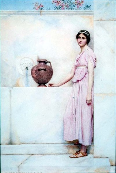 Przy fontannie autorstwa George Lawrence Bulleid