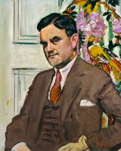 Dr Tom J. Honeyman, dyrektor Glasgow Art Galleries 1939-54, ok. 1930 (olej na płótnie) autorstwa George Leslie Hunter