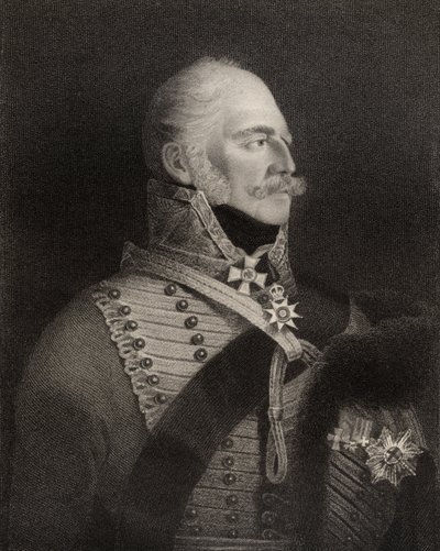 Książę Ernest Augustus, książę Cumberland i król Hanoweru, rycina H.R. Cook (fl.1813-47), z „Narodowej Galerii Portretów, tom IV”, wydana ok. 1835 autorstwa George Lethbridge Saunders