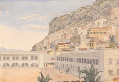 Kwatery oficerskie i koszary kazamatowe, Gibraltar autorstwa George Lothian Hall