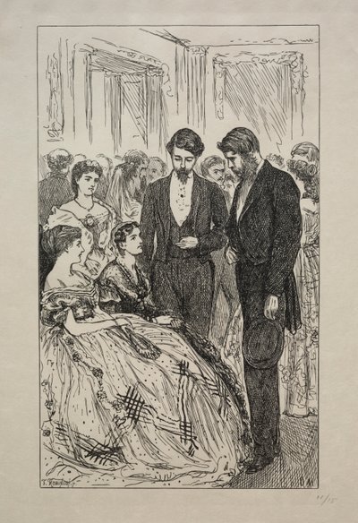 Wiele hałasu o nic, 1866. autorstwa George Louis Palmella Busson Du Maurier