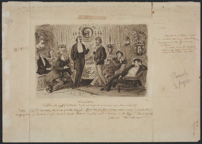 Nincompoopiana, ilustracja do ciosu, ok. 1930 r. 1879. autorstwa George Louis Palmella Busson Du Maurier