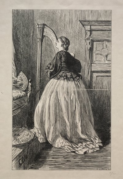 O zaśpiewaj jeszcze raz tę prostą piosenkę, 1862. autorstwa George Louis Palmella Busson Du Maurier