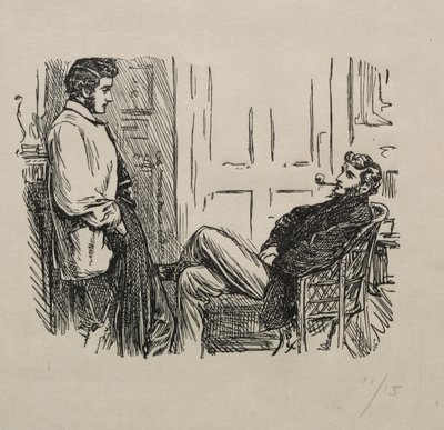 Królowa diamentów - jak została zdobyta i przegrana, 1866. autorstwa George Louis Palmella Busson Du Maurier