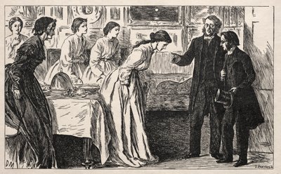 Chciałem wikarego. Raczej próba dla wielebnego M. Greena, 1865. autorstwa George Louis Palmella Busson Du Maurier