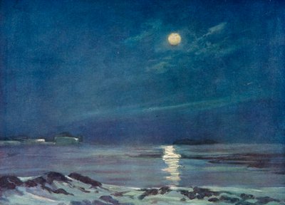 Pełnia księżyca zimą, c1908, 1909 autorstwa George Marston
