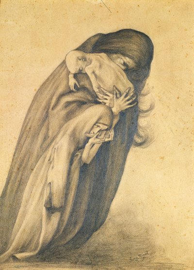 Zrozpaczona Matka, 1890 autorstwa George Minne Baron