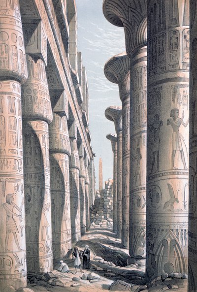 Wielka Świątynia, Karnac, Egipt, XIX w. autorstwa George Moore