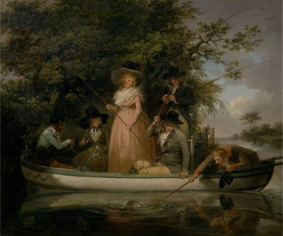 Impreza wędkarska autorstwa George Morland