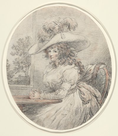 Anne Ward Morland, ok. 1786 (grafit) autorstwa George Morland