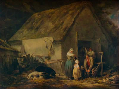 Rano, Higglers przygotowują się do targu, 1791 autorstwa George Morland
