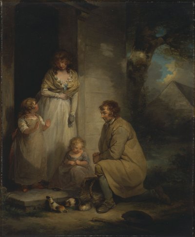 Sprzedaż świnek morskich autorstwa George Morland